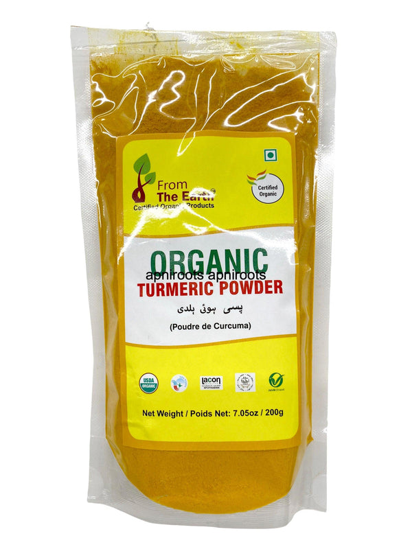 FTE ORG. TURMERIC POWDER 200GM - apniroots Grocery